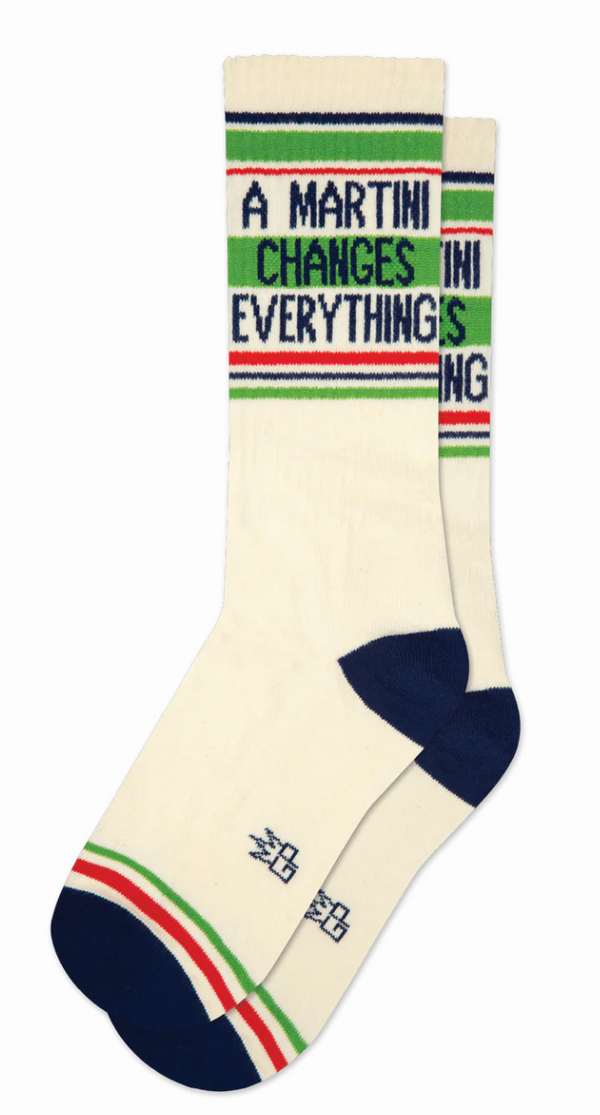 A Martini Changes Everything Crew Socks