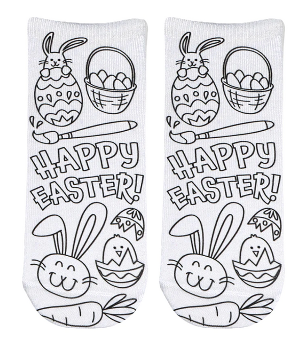 Coloring Socks Easter