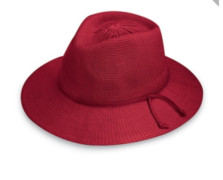 Wallaroo Victoria Fedora Hat -Cranberry