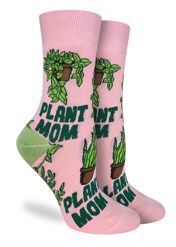 Women's Plant Mom Crew Sock