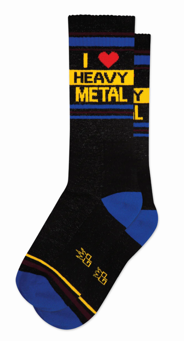 I ♥ Heavy Metal Crew Sock