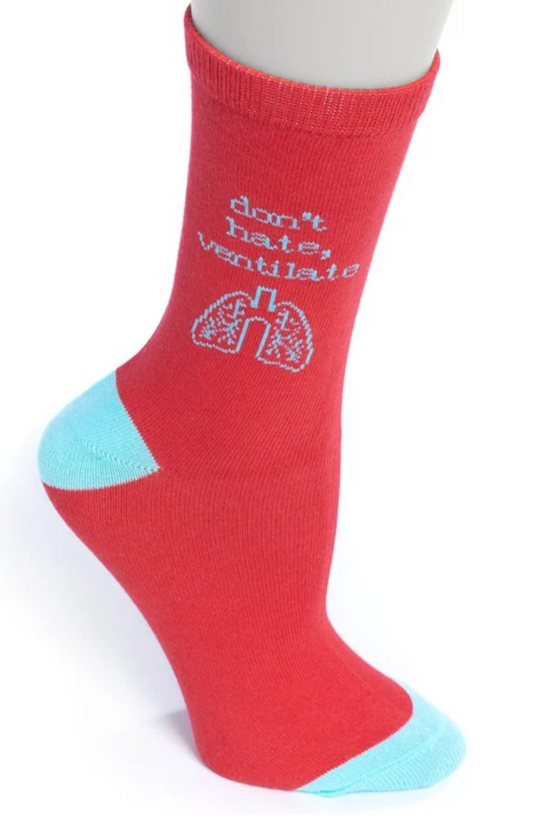 Don't Hate, Ventilate Crew Socks