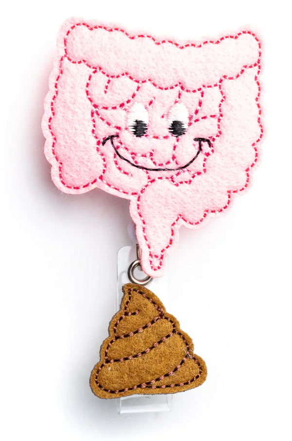 Badge Reel Holder -Intestine