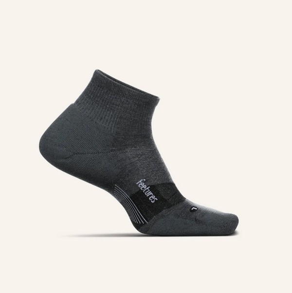 Feetures Merino 10 Max Cushion Quarter -Gray -Small