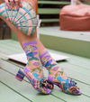 Whimsical Mermaid Ruffle Sheer Crew Sock