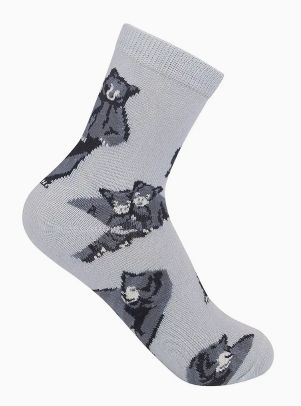 Kids Black Bear Crew Sock