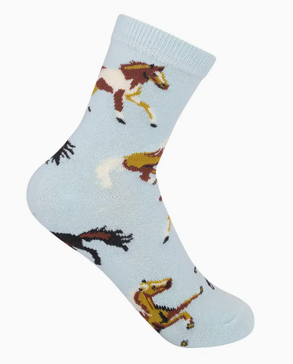 Kids Horse Crew Sock