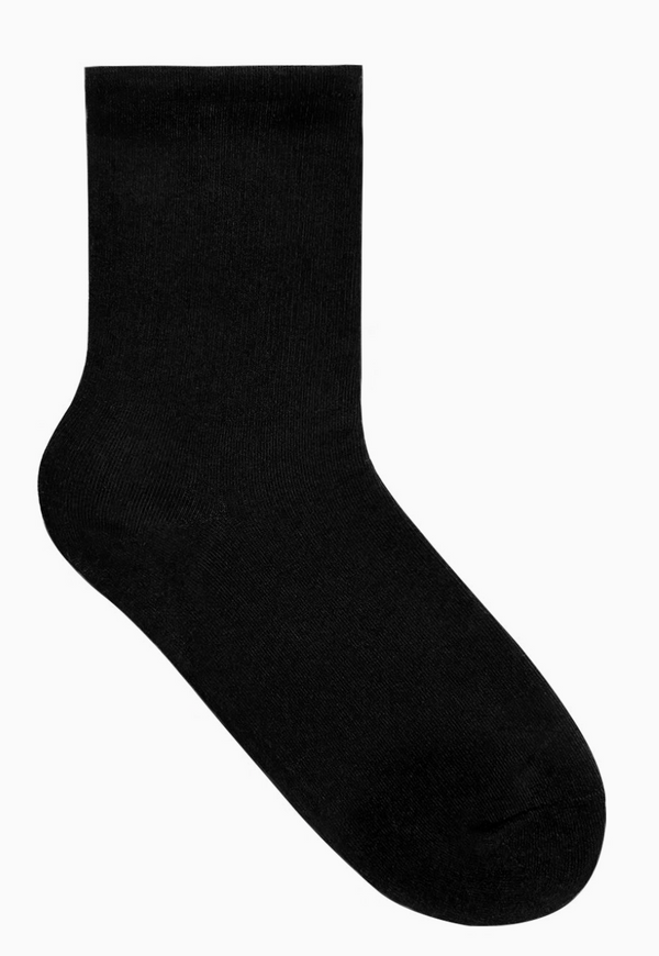 Men's Comfy Quarter Socks  -Black