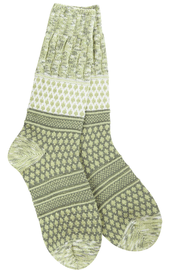 Women's Gallery Texture Crew Sock -Envy Multi R