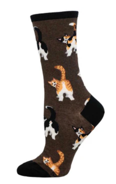 Women's Cat Butts Crew Sock