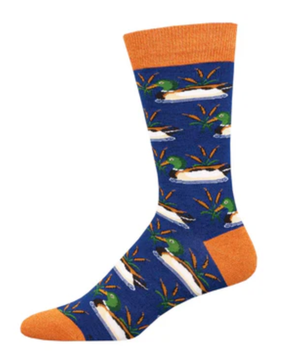 Men's Bamboo Many Mallards Crew Sock