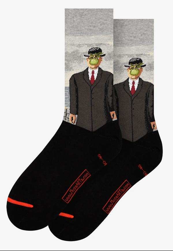 Art Socks -René Magritte -The Son of Man -Large