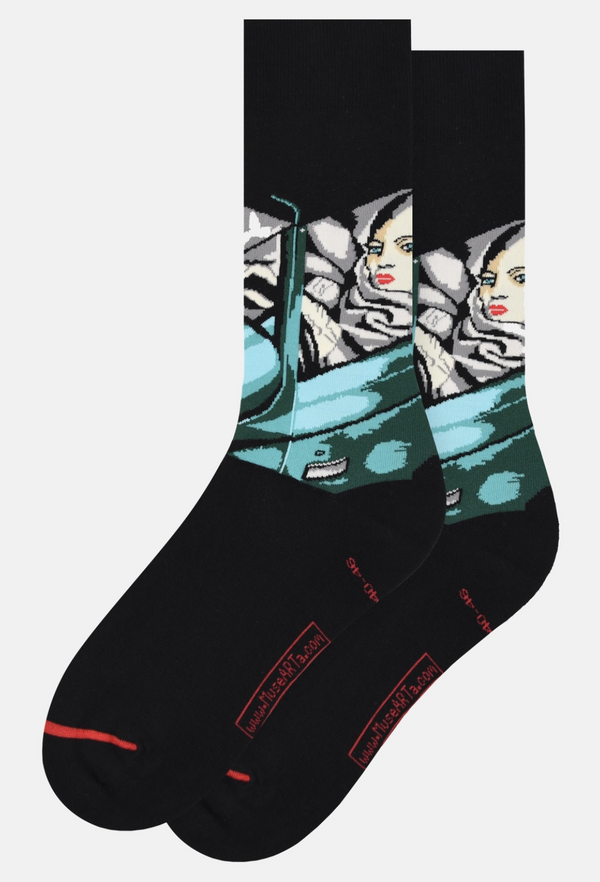 Art Socks -Tamara De Lempicka -Tamara in the Green Bugatti -Extra Large