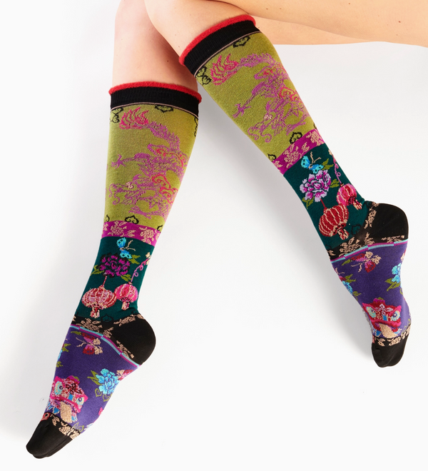 Dub Chinoiserie Knee High Sock