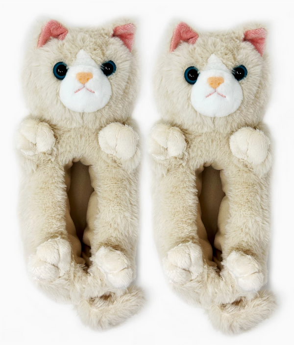 Molly The Kitty Plush Non-Slip Slippers Medium 7-8