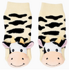 Cow Boogie Toes Rattle Socks 1-2Y -Black and White