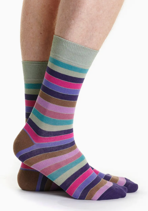 Men's Multico 2 Stripe Crew Sock