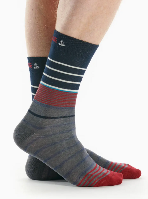 Men's Stripe 3 Crew Sock