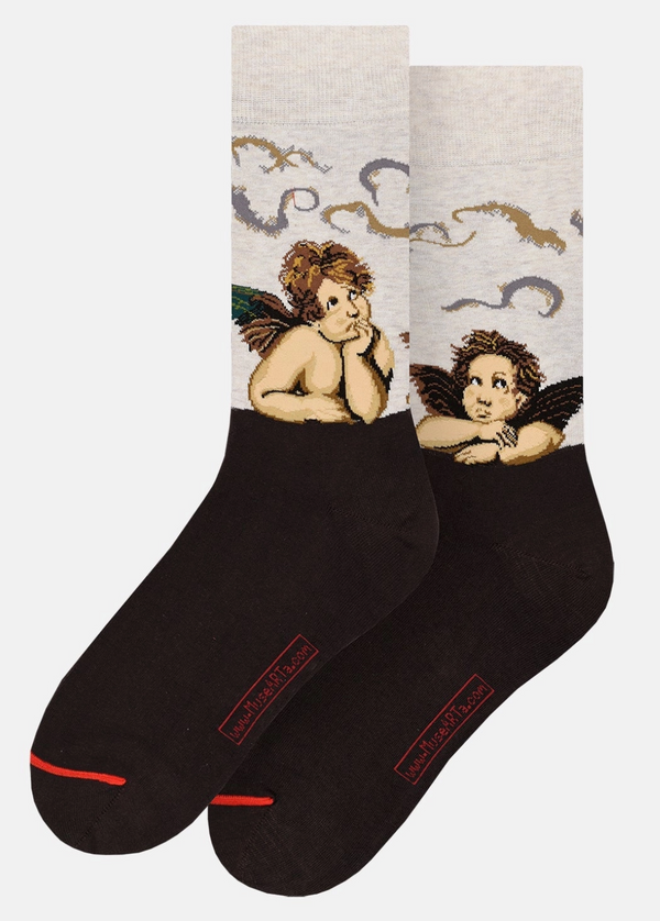 Art Socks -Raphael Sanzio-The Angels of The Sistine - Medium