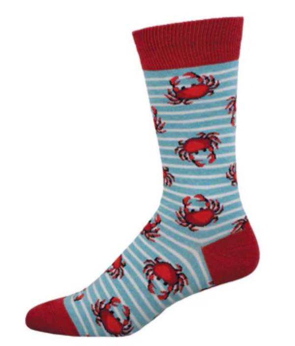 Men's Crabby Crew Sock - Blue Heather