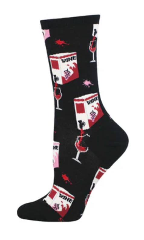 Women's Box Wine Crew Sock