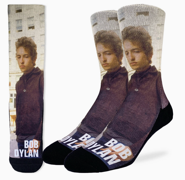 Men's Bob Dylan, On The Street Crew Socks