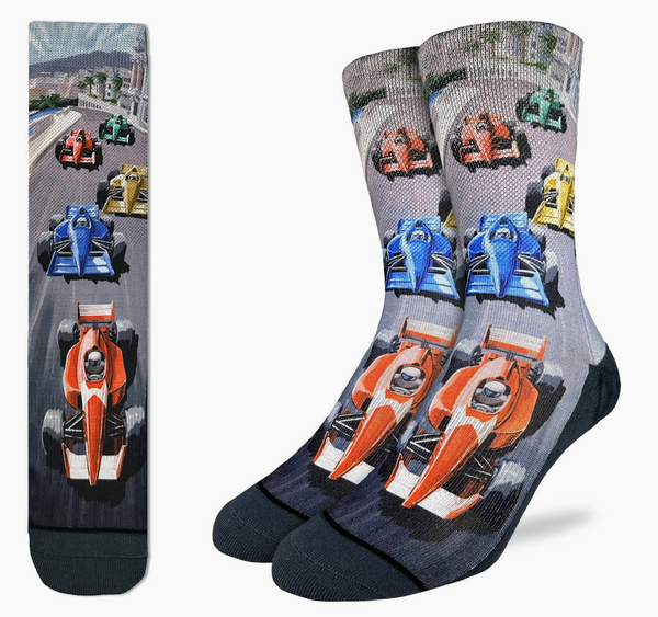 Men's Formula Racing Cars Crew Socks