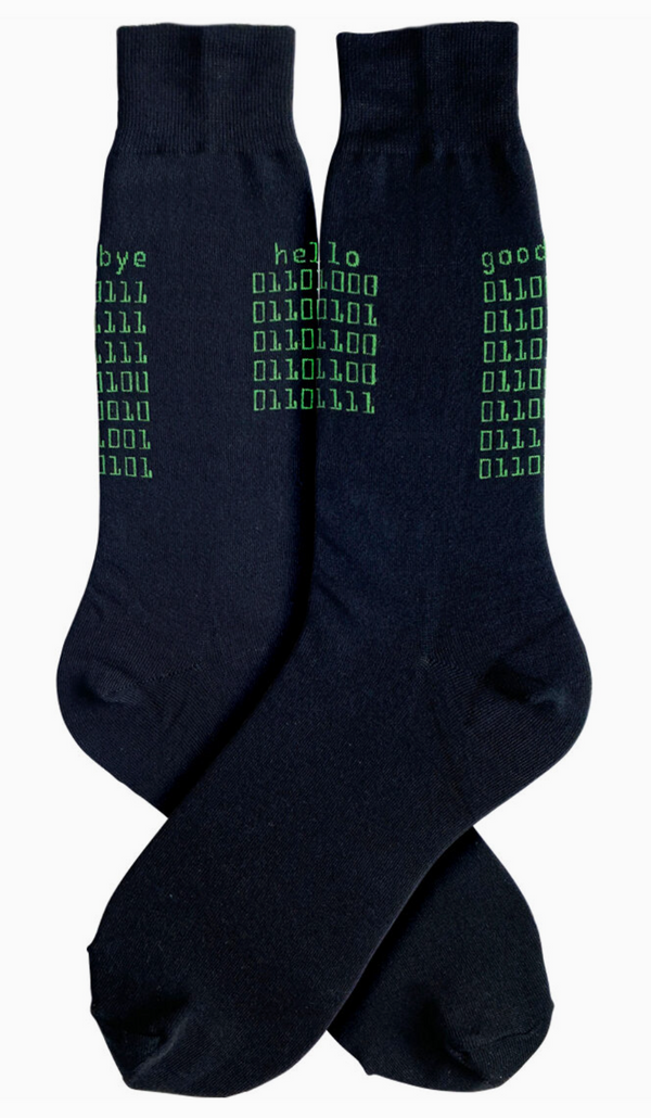 Men's Binary Code Crew Socks