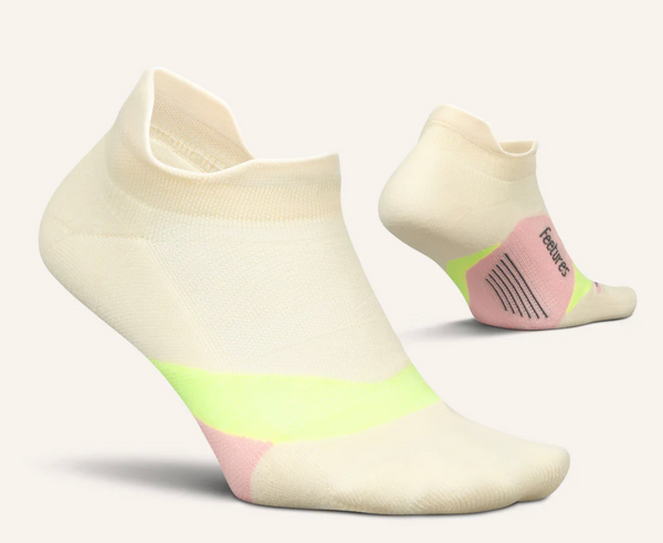 Feetures Elite Light Cushion No Show Tab -Sandy Melon -Medium