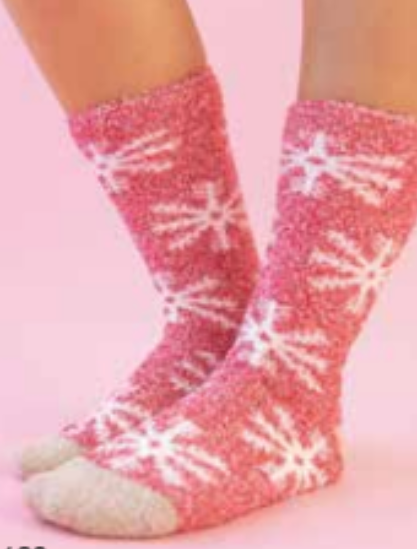 Women's Cozy Crew -Snowflakes