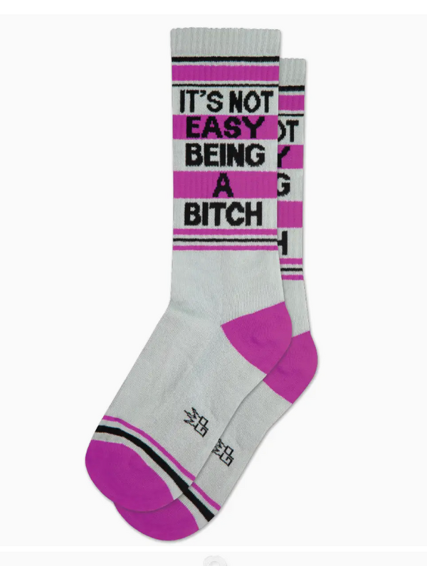 It's Not Easy Being a Bitch Crew Socks