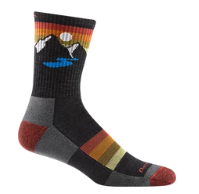 DT -Sunset Ridge Micro Crew Lightweight Woth Cushion -Charcoal -XLarge