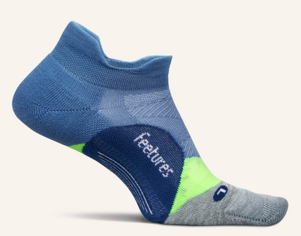Feetures Elite Light Cushion No Show Tab -Bahama Blue -Medium