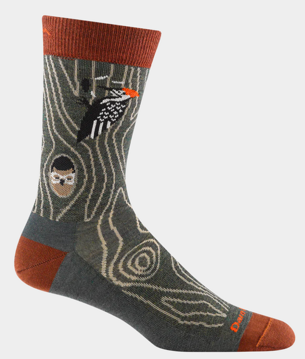 DT -Woody Crew Lightweight Lifestyle Sock -Forest -X Large