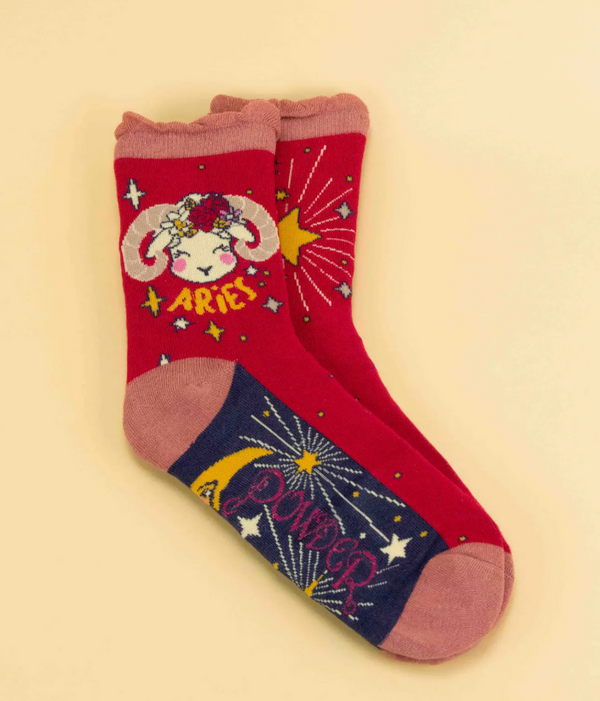 Powder Zodiac Ankle Socks -Taurus