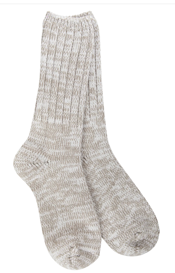 Women's Rag Crew Sock -Mushroom