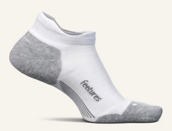 Feetures Max Cushion No Show Tab -White -Small