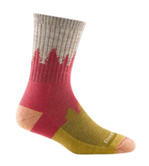 DT -Treeline Micro Crew Midweight With Cushion -Cranberry-Medium
