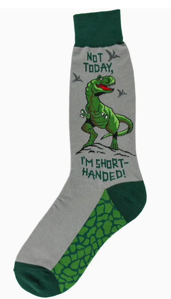 Men's Short Handed T-Rex Crew Socks