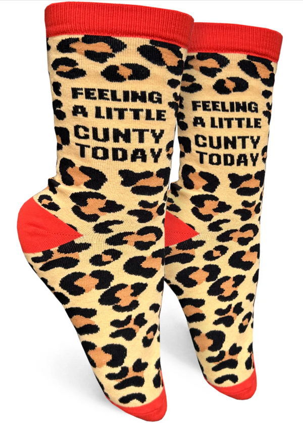 Women's Feeling A Little Cunty Today Crew Sock