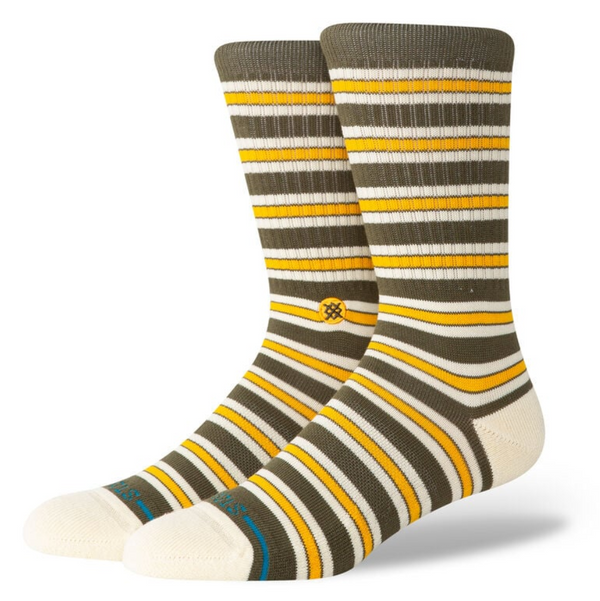 Men's Stance Ollie Crew Sock -Olive-Large