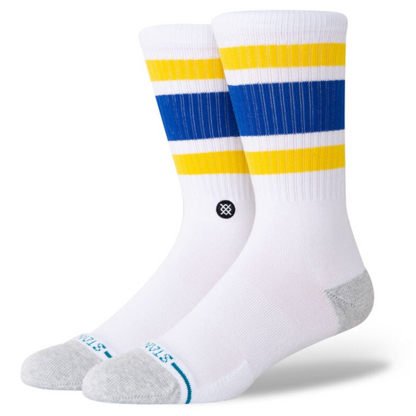 Men's Stance Tube GSW Crew Sock -White-Large