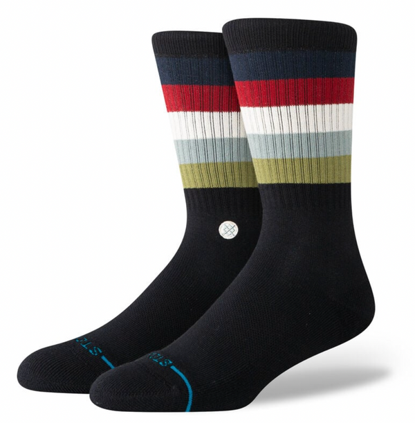 Men's Stance Maliboo Crew Sock -Black -Large