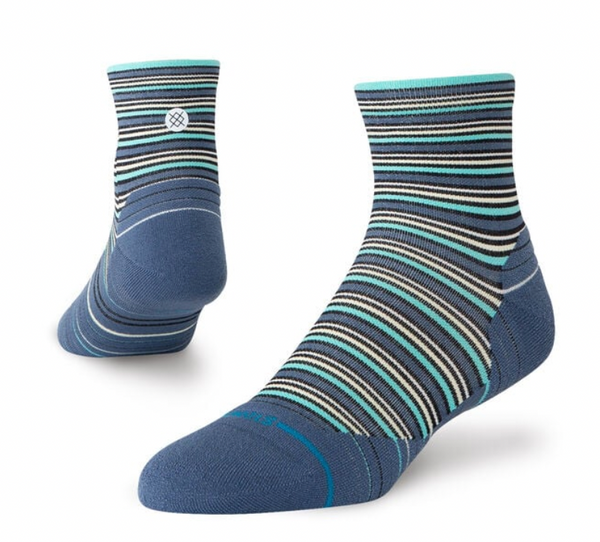 Men's Stance Earnie Light Quarter Sock -Blue -Large