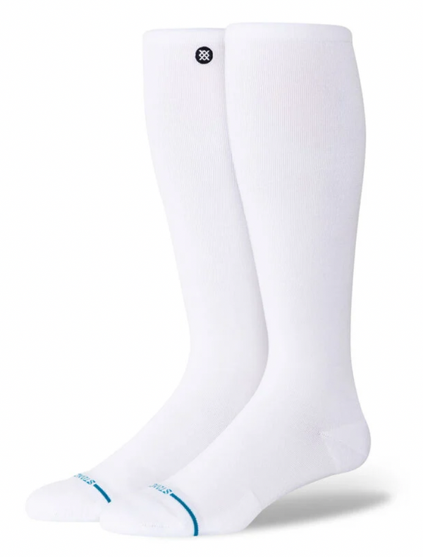 Men's Stance Compression Icon Crew Sock -White -Medium