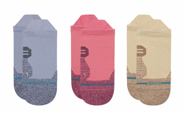 Stance 3 Pack Run Guild Light Tab Sock -Blue -Medium