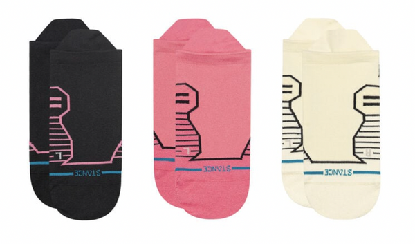 Stance 3 Pack Run Gated UL Tab Sock -Multi -Medium