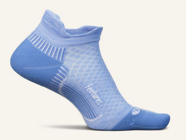 Feetures Plantar Fasciitis Relief Light Cushion No Show Tab -Chambray Sky - Large