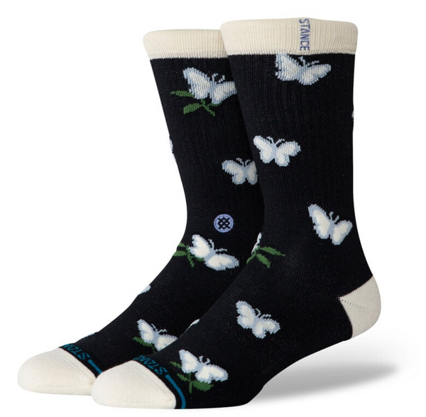 Men's Stance Meadows Crew Sock -Black -Medium