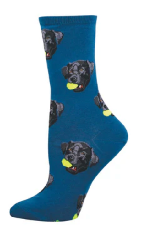 Women's Black Lab Crew Socks